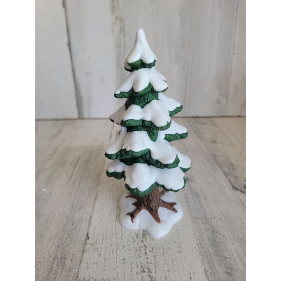 Dept 56 Village porcelain pine small snow 52191 accessory xmas - Picture 3 of 7